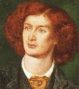 Dante Gabriel Rossetti Portrait of Algernon Swinburne oil painting artist